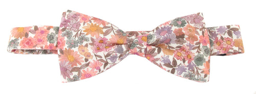 Sandra Spring Pink Bow Tie Made with Liberty Fabric
