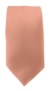 Terracotta Light Satin Wedding Tie by Van Buck
