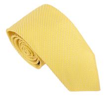 Yellow London Silk Wedding Tie by Van Buck