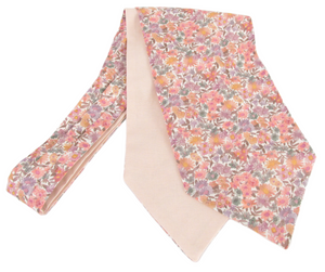 Sandra Spring Pink Cotton Cravat Made with Liberty Fabric