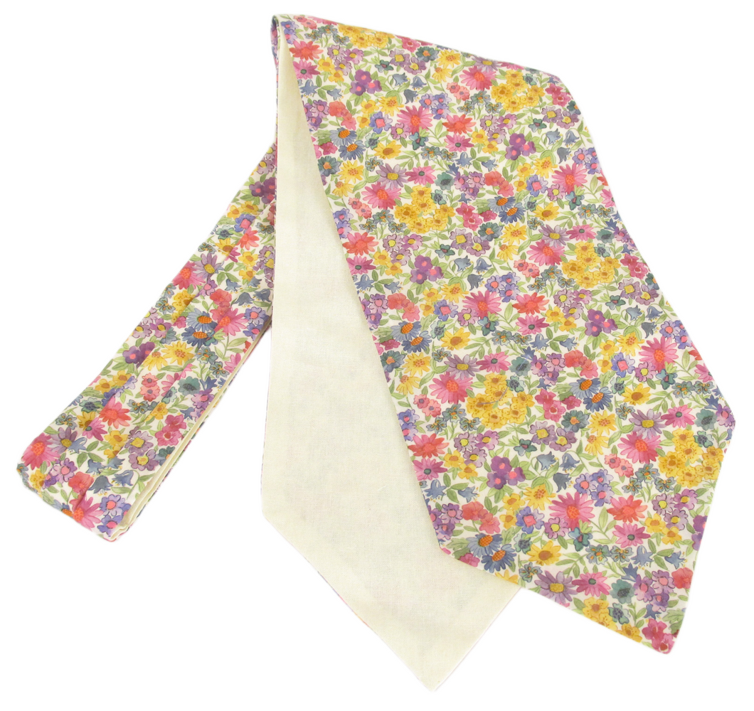 Sandra Spring Multi Cotton Cravat Made with Liberty Fabric