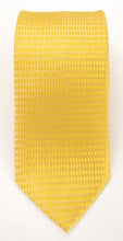 Gold Self Patterned Waves London Silk Tie by Van Buck