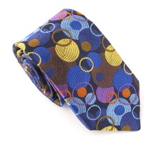Van Buck Limited Edition Navy Bubbles Silk Tie