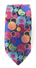 Van Buck Limited Edition Multicoloured Bubbles Silk Tie
