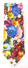 Vivid Floral Novelty Cotton Tie by Van Buck