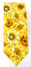 Packed Sunflowers Novelty Cotton Tie by Van Buck