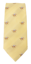 Yellow Horse Racing Silk Tie by Van Buck