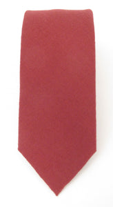 Burgundy Wool Tie by Van Buck