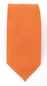 Orange Wool Tie by Van Buck