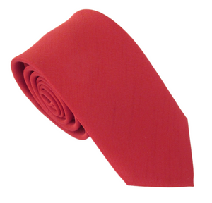 Cherry Slub Wedding Tie By Van Buck