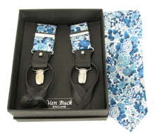 Elysian Day Tie & Trouser Braces Set Made with Liberty Fabric