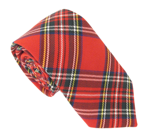 Royal Stewart Tartan Poly Tie by Van Buck