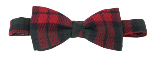 Lindsay Tartan Poly Bow Tie by Van Buck