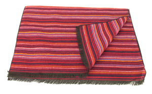 Red Pin Stripe Scarf by Van Buck