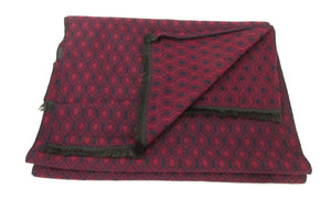 Navy Red Hexagon Scarf by Van Buck