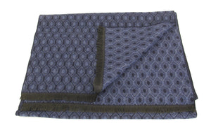 Navy Sky Blue Hexagon Scarf by Van Buck