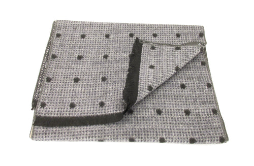 Grey Dot Scarf by Van Buck