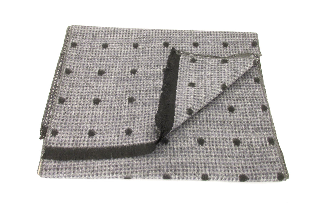Grey Dot Scarf by Van Buck