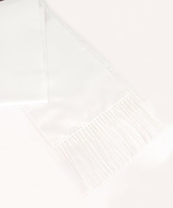 White Classic Dress Scarf