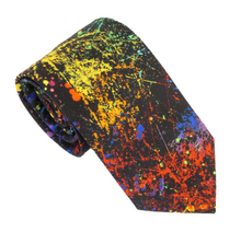 Paint Blast Cotton Tie by Van Buck