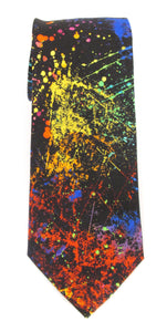 Paint Blast Cotton Tie by Van Buck