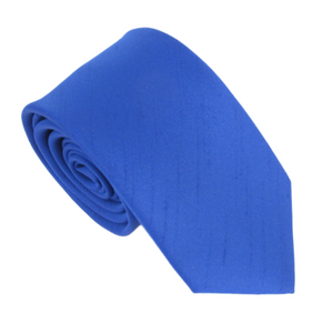 Royal Blue Slub Wedding Tie by Van Buck