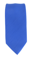 Royal Blue Slub Wedding Tie by Van Buck