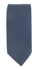 Navy Blue Slub Wedding Tie by Van Buck