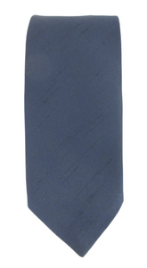 Navy Blue Slub Wedding Tie by Van Buck