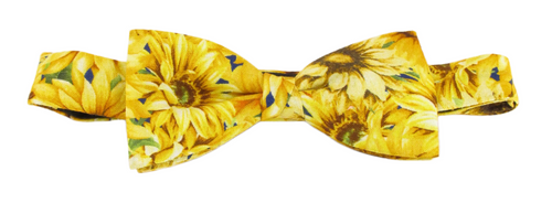 Packed Sunflowers Bow Tie by Van Buck