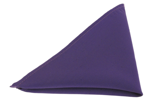 Van Buck Slub Plain Purple Pocket Square