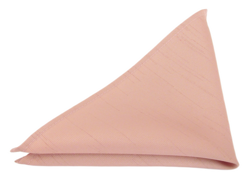 Light Rose Slub Wedding Pocket Square by Van Buck