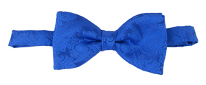 Royal Blue Paisley Bow Tie by Van Buck
