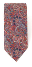 Red Intricate Paisley London Silk Tie by Van Buck