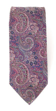 Cerise Intricate Paisley London Silk Tie by Van Buck