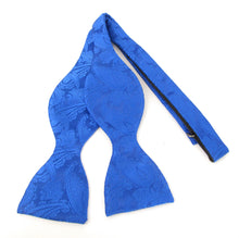 Royal Blue Paisley Self-Tied Bow Tie by Van Buck