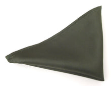 Army Green Sage Satin Tie & Pocket Square Set by Van Buck