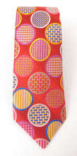 Van Buck Limited Edition Multicoloured Red Circle Silk Tie