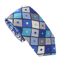 Van Buck Limited Edition Blue Diamond & Spot Silk Tie