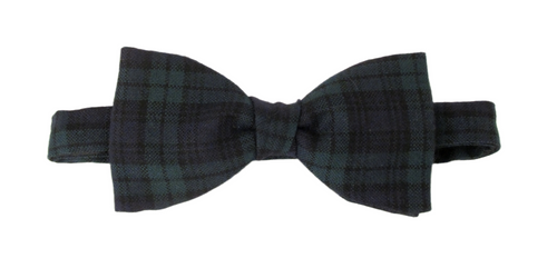 Black Watch Wool Tartan Bow Tie by Van Buck