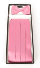 Rose Pink Cummerbund & Bow Tie Set by Van Buck