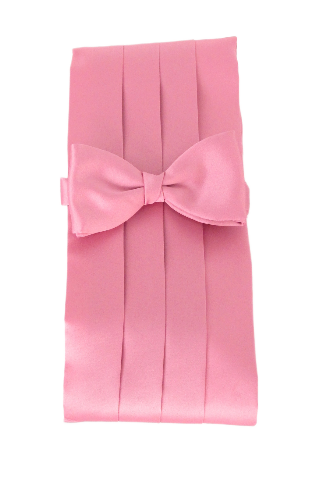 Rose Pink Cummerbund & Bow Tie Set by Van Buck
