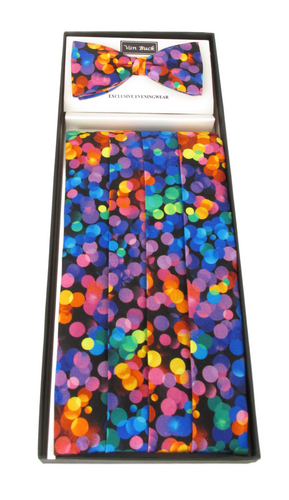 Night Lights Novelty Cummerbund & Bow Tie Set