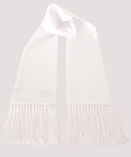 White Classic Dress Scarf