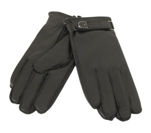 Black Leather Thermal Lined Gloves