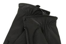 Black Leather Thermal Lined Gloves