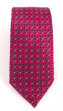 Cerise Small Cloverleaf London Silk Tie by Van Buck