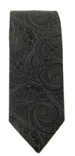 Black Swirl Novelty Cotton Tie by Van Buck