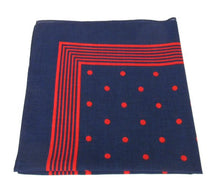 Assorted Pack of 4 Dotted Bandanas / Kerchiefs by Van Buck