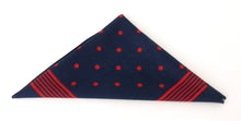 Navy Red Dot Bandana / Kerchief by Van Buck